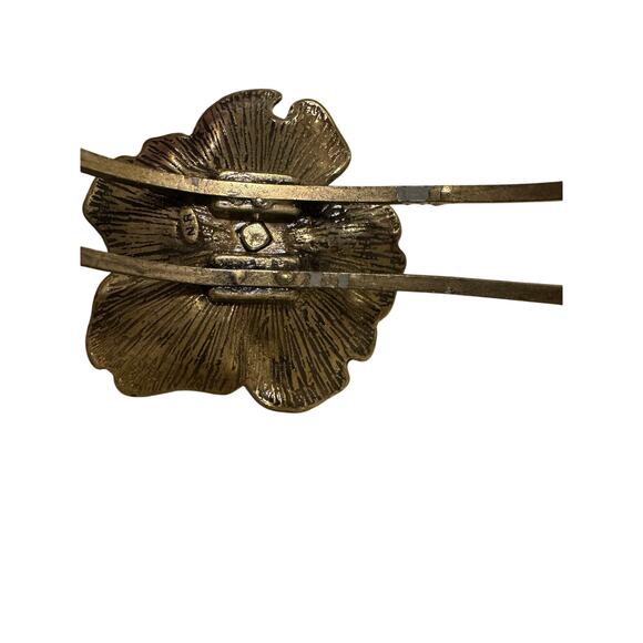 Bracelet / Cuff / Flower / Brass / Avon / Vintage - Picture 4 of 5